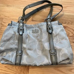 Coach gray tote